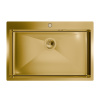 Кухонная мойка FLORACIO Steel F.7551.GD, золото матовое