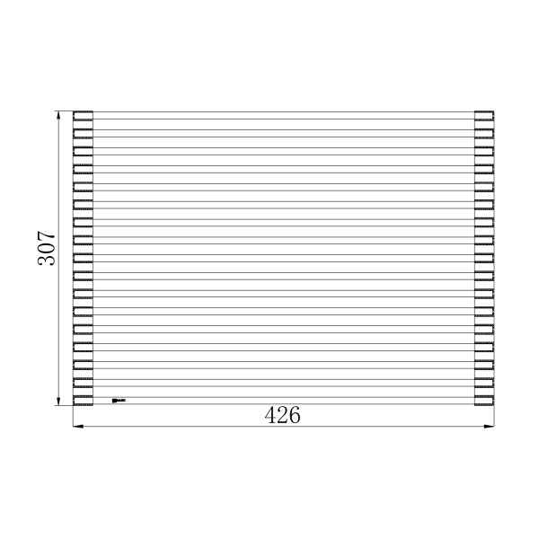 Ролл-матт универсальный Lemark для моек с глубиной чаши до 420 мм цвет: чёрный матовый (9952170)