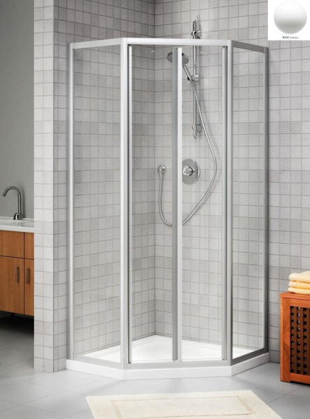 Душевое ограждение DUKA Prima 2000 шгв 960*900*1900 белый цвет стекла-прозрачный CUFP 960 190 BCO A10
