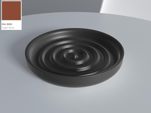 Мыльница Salini Gocce шгв 120*120*20 цвет-RAL 8004 (ст.арт. 1902201RF RAL8004) 1902201F RAL8004