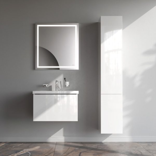 AM.PM M90FHX06021WG GEM, База под раковину, подвесная, 60 см, 1 ящик push-to-open, цвет: белый, глянец