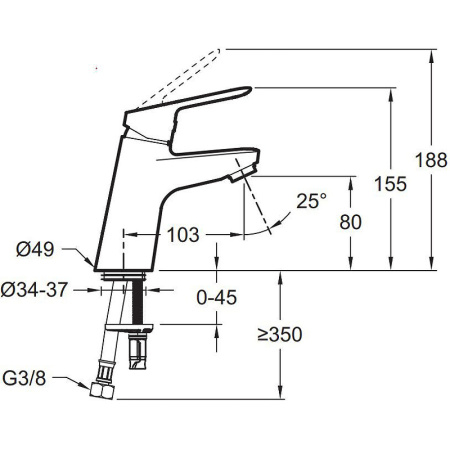Комплект смесителей 3 в 1 Jacob Delafon Lucien хром (E20850RU-CP)
