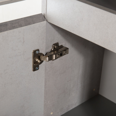 MOLVENO Шкаф подвесной с двумя распашными дверцами с доводчиками, с двумя полками, Beton, 400x300x1600, MOLVENO-1600-2A-SC-BET