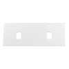 Столешница из МДФ с двумя отверстиями под раковину и с двумя отверстиями под смеситель, 1204x462x19 EK-120-2-BO Bianco Opaco