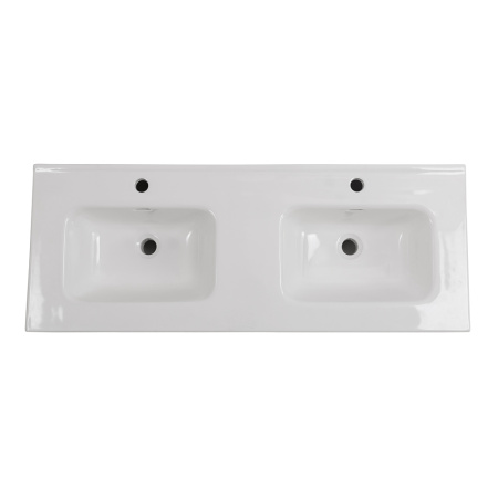 Керамическая раковина с двумя чашами BB1200-2-ETL, 1210x460x175