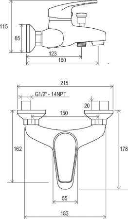 Комплект смесителей Ravak Neo Set NO Хром (70508016)