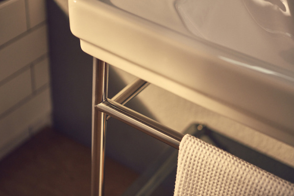 Каркас Roca CARMEN 800, нержавеющая сталь, с раковиной, Satin White