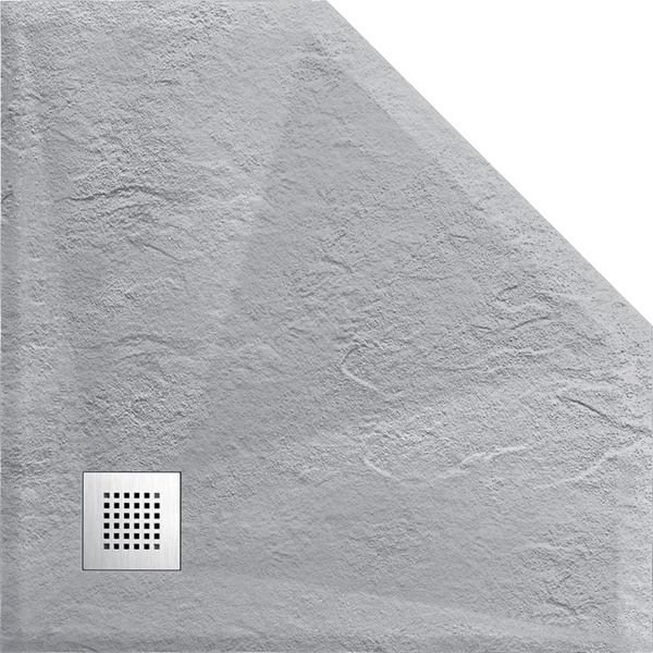 Поддон для душа Vincea из искусственного камня VST-4SP9090G, 900*900*25, серый