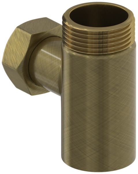 Уголок Сунержа со спускным клапаном присоединительный размер-НР G 1" / НГ G 3/4" цвет-бронза состаренная 05-1511-0134