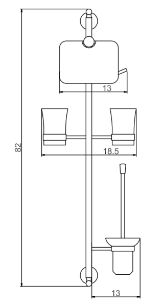 Настенная стойка Savol  (S-00C05)