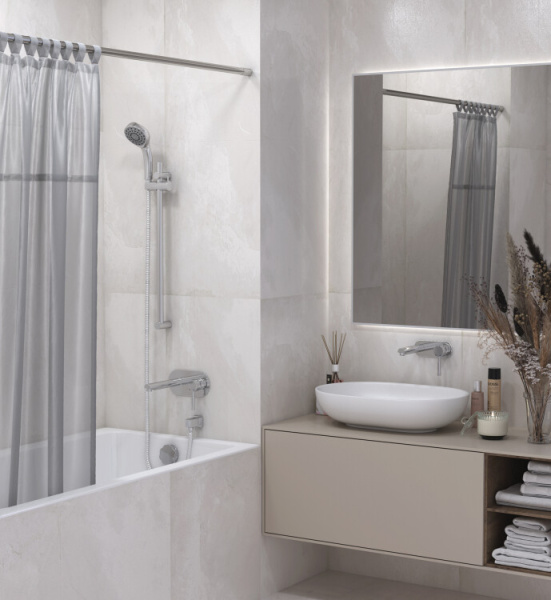 Штанга для душевой шторы Сунержа DESIGN шгв 1485-1515*28*28 цвет-сталь без покрытия 00-3015-1500