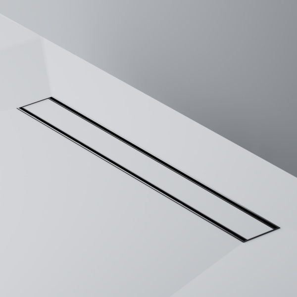 AM.PM W02SC-U11-060-04BM PrimeFlow Трап для душа линейный универс затвор Tile 60см цвет черн мат