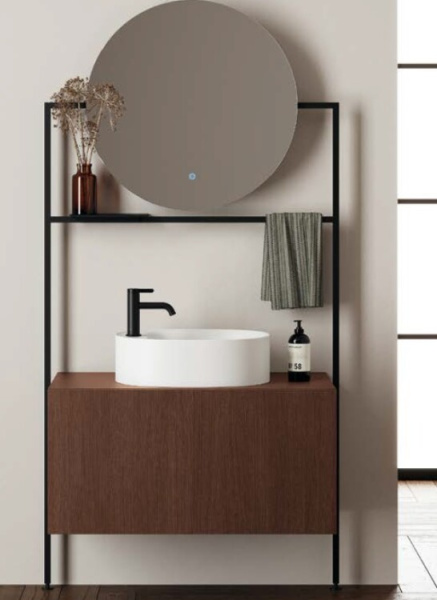 Тумба под раковину Scarabeo Picture шгв 900*500*450 цвет-Rovere Moro 3054 85