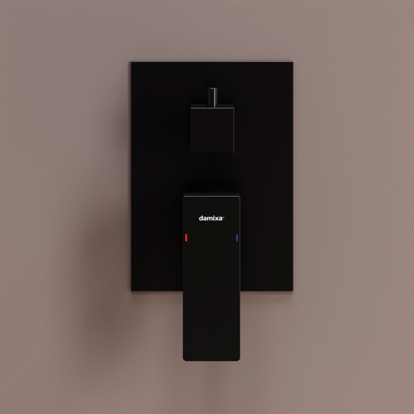 Damixa 537100300 Gala встраиваемый смеситель для ванны - душа, чёрный