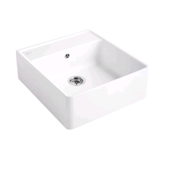 Мойка Villeroy&Boch Kitchen шгв 595*630*220 отверстия для смесителя-отсутствуют CeramicPlus цвет-белоснежный (Snow White) 632062KG
