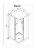 Душевая кабина AvaCan K409 без крыши