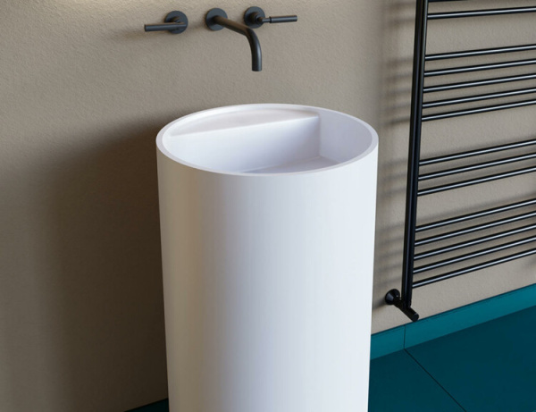 Раковина Salini Armonia Top шгв 450*450*850 отверстия для смесителя-отсутствуют D504 цвет-белый глянцевый 130114G D504