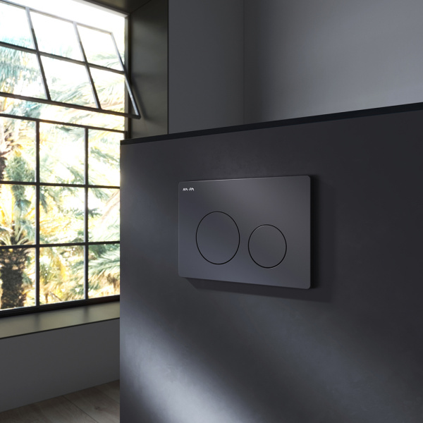 AM.PM IS90138.8F1701 Инсталляция с клав PrimeFit L, мат.черный, с подвес унит Func 54 FlashClean с сид м/л