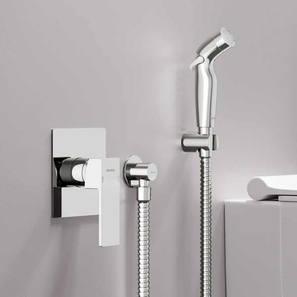 Damixa 537510000 Gala Смеситель монтируемый в стену с гиг.душем, хром