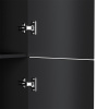 AM.PM M90CHR0306BM GEM, шкаф-колонна, подвесной, правый, 30 см, двери, push-to-open, цвет: черный матовый