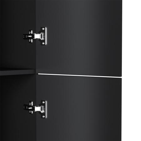 AM.PM M90CHR0306BM GEM, шкаф-колонна, подвесной, правый, 30 см, двери, push-to-open, цвет: черный матовый