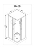 Душевая кабина AvaCan K408 без крыши