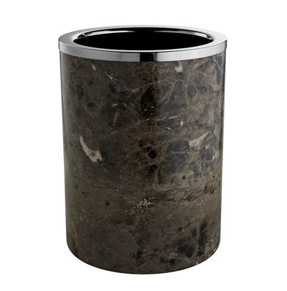 Урна 3SC Palace шгв 200*200*280 цвет-мрамор Emperador Dark хром PA65AEMSL