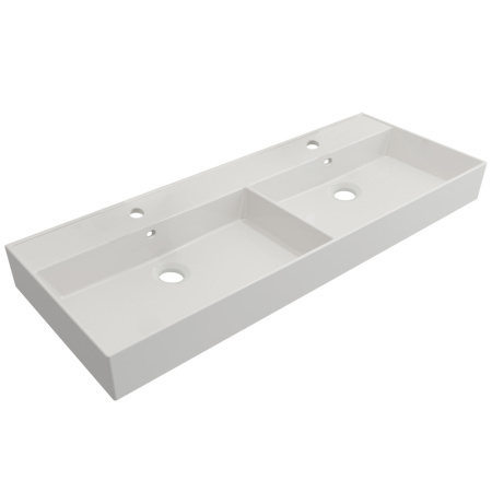 CEZARES Раковина керамическая двойная 1200x465, CZR-MIL-120-2-LVB