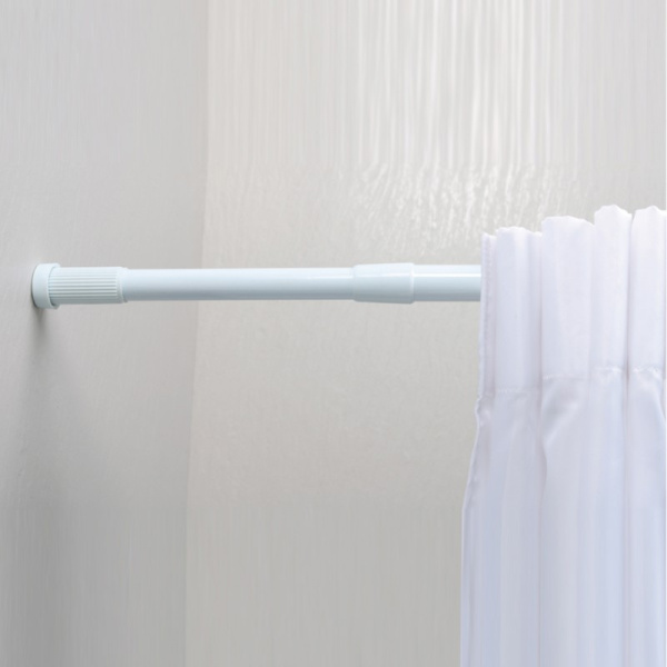 Карниз для ванной Fixsen раздвижной 140-260 см, алюминий, белый (FX-51-013)