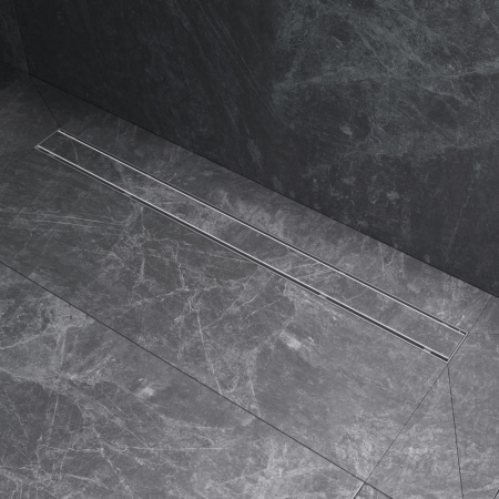 AM.PM W02SC-U11-090-04SB PrimeFlow Трап для душа линейный универс затвор Tile 90см цвет сталь мат