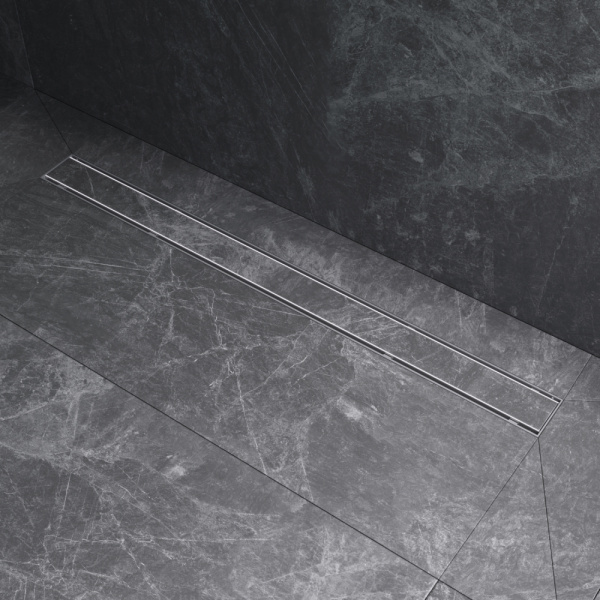 AM.PM W02SC-U11-090-04SB PrimeFlow Трап для душа линейный универс затвор Tile 90см цвет сталь мат