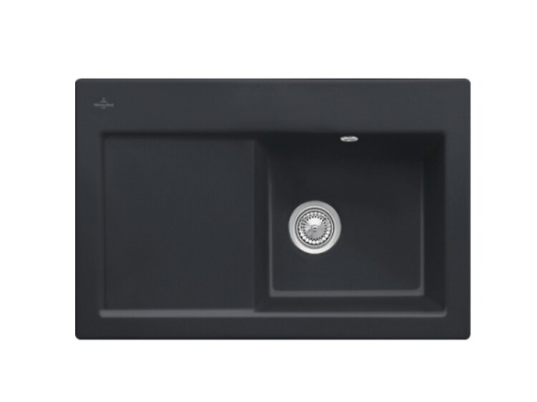 Мойка Villeroy&Boch Subway 45 flat шгв 745*475*230 CeramicPlus цвет-Ebony 67141FS5