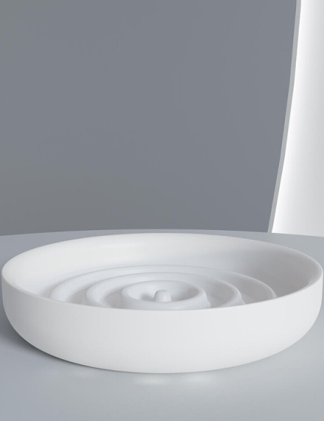 Мыльница Salini Gocce шгв 120*120*20 цвет-белый матовый 1902201