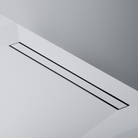 AM.PM W02SC-U11-090-04BM PrimeFlow Трап для душа линейный универс затвор Tile 90см цвет черн мат