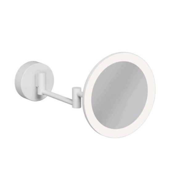 Косметическое зеркало Kludi VELA R с подсветкой цвет-белый матовый 5899553W