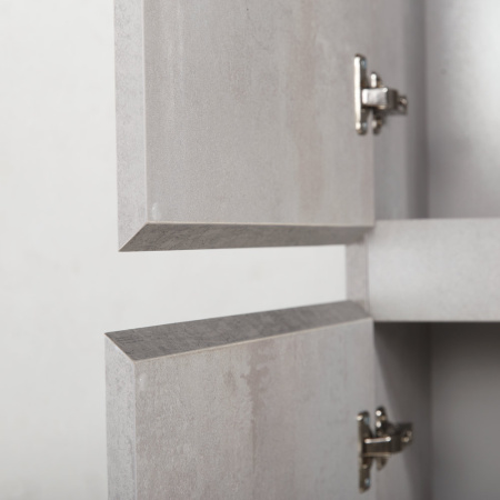 MOLVENO Шкаф подвесной с двумя распашными дверцами с доводчиками, с двумя полками, Beton, 400x300x1600, MOLVENO-1600-2A-SC-BET