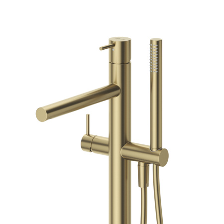 Напольный смеситель для ванны и душа CEZARES LEAF-VDP-L-SR