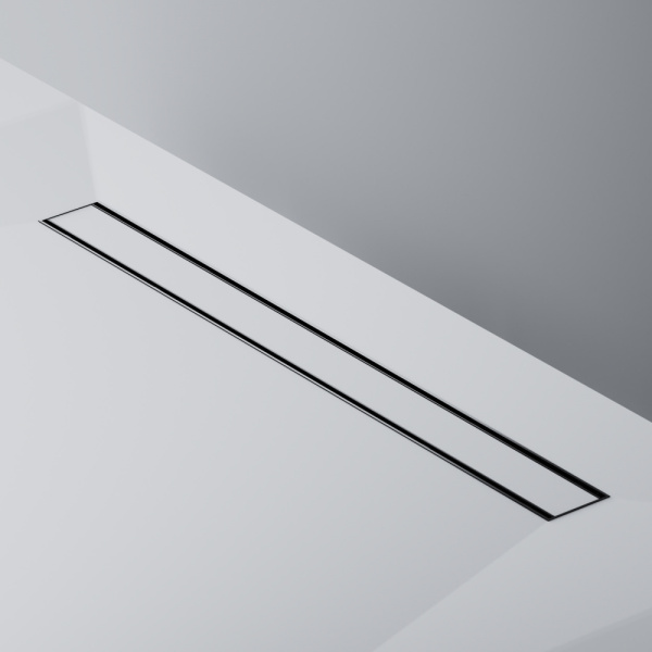 AM.PM W02SC-U11-080-04BM PrimeFlow Трап для душа линейный универс затвор Tile 80см цвет черн мат