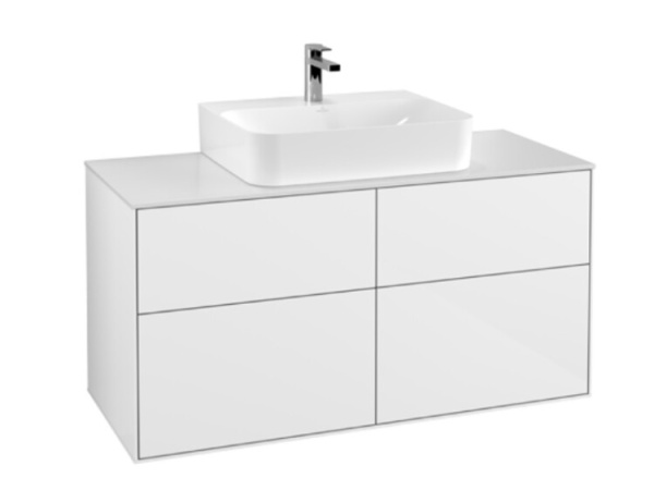Тумба под раковину Villeroy&Boch Finion шгв 1200*501*603 цвет-Glossy White Lacquer F13100GF