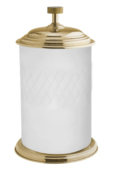 Ведро для мусора Boheme Royal Cristal золото 10934-G