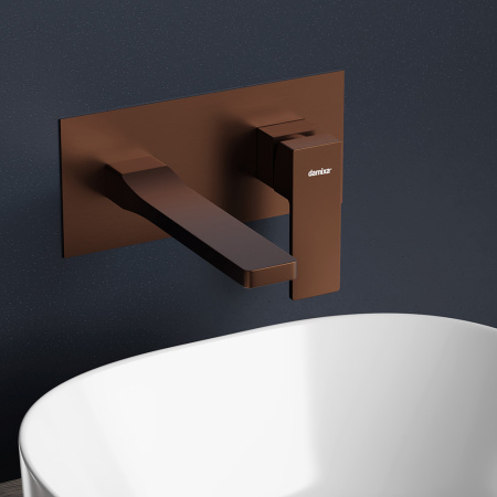 Damixa 530260500 Gala, встраиваемый смеситель для раковины, розовое золото