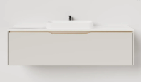 Тумба под раковину Salini Smile шгв 1000*500*485 цвет-Сreamy matt S1000C