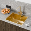 Кухонная мойка FLORACIO Steel F.5951.GD, золото матовое