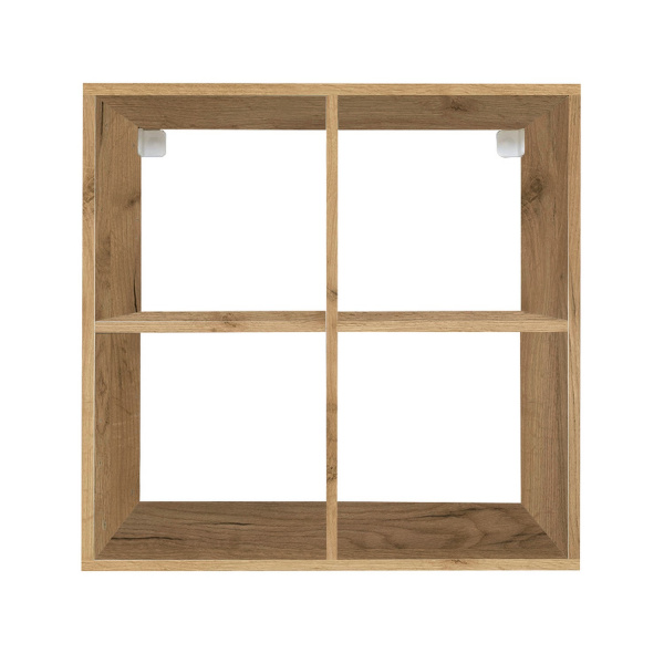 Стеллаж MIXLINE 720*720*330 ЛДСП Табачный дуб (4 ячейки,крепеж) (550351)