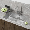 Кухонная мойка FLORACIO Steel F.7551.SSD (DECOR), нержавеющая сталь