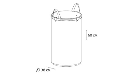 Корзина для белья Fixsen Eco Style, Коричневая (FX-1034)