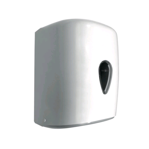 Диспенсер Nofer wick для бумажных полотенец в рулонах с центральной вытяжкой шгв 205*220*320 цвет-белый 04108.W