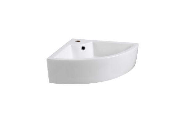 Раковина подвесная угловая AQUATEK AQ5166B-00 470*470*150 мм, универсальная установка