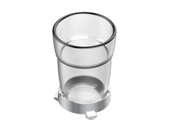 Стакан THG шгв 77*77*106 цвет-хром G00 A02 536P