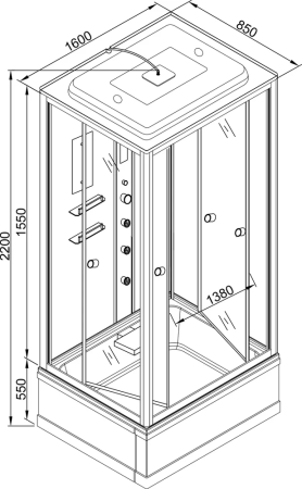 Душевая кабина AvaCan V160